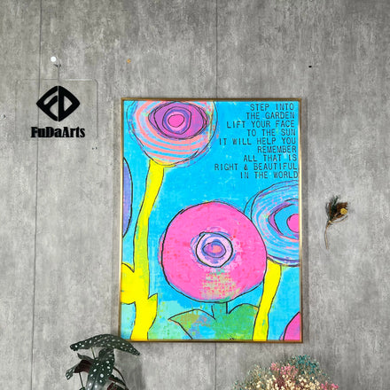 60X80 Aluminum Alloy Frame Gallery Hanging Painting Decoration Hallway Living Room Lobby Cafe Crystal Wall Decor Arts Paintings