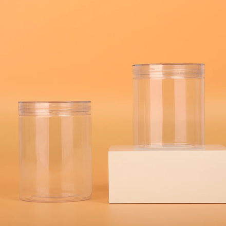 Wholesale 280ml Plastic Jars With Clear PET Lid for Food Storage Honey Cookie Spice Storage Container