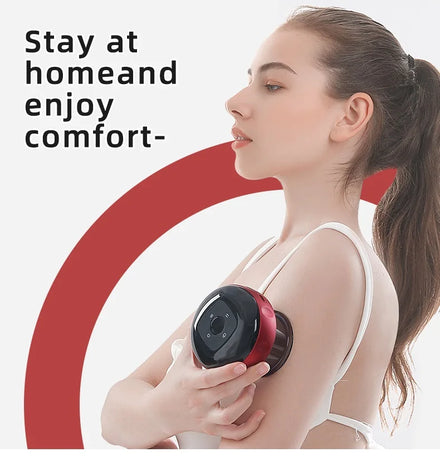 SWIDA Smart Electric Guasha Device Red Light Therapy Cupping Massager Set ABS Suction Heat Cups Beauty Personal Care Product