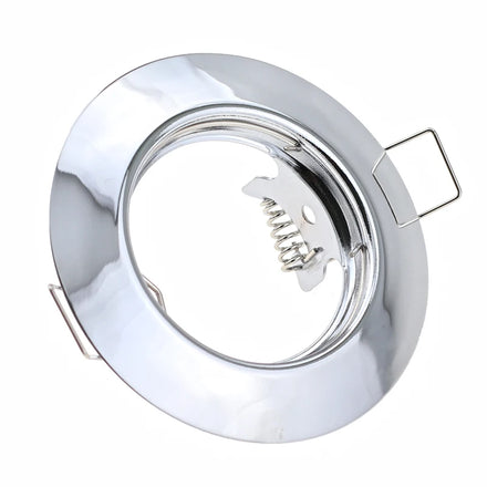 5 Colors Metal Round Shape 55mm Cut-out Lighting Fixture Recessed Surface Mounted Housing Spotlight Frame Indoor Deco