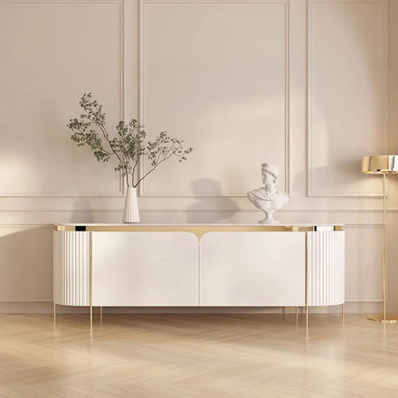 Light Luxury Porch Cabinet Minimalist Rock Panel Dining Side Cabinet for Living Room TV Cabinet