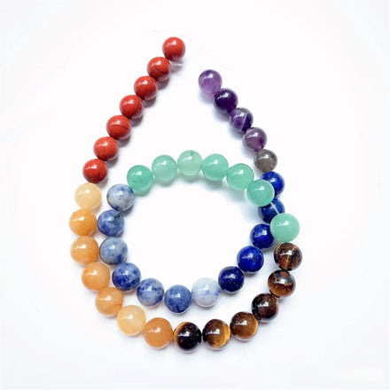 Amethyst Lapis Yellow Jade tiger Eye Round Bead Stone 8mm Healing Crystal Natural Chakra Gemstone Loose Bead Full Strand