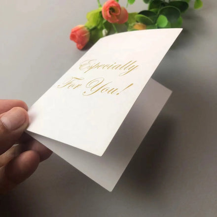 High Quality Custom Folded Thank You Greeting Cards Thank You Card for Small Business