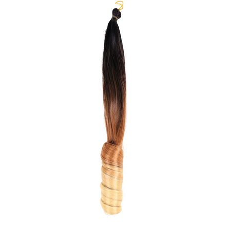Cheap Price 22 Inch Blonde Straight Hair with Curls Ends Soft Braiding Hair Wet Wavy Braiding Hair French Curls for Braids