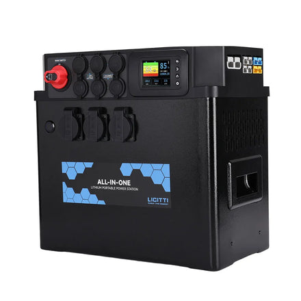 Licitti Supply Outdoor Rechargeable Solar Generation Lifepo4 Portable 3000 Watt Power Station 12.8V 300AH