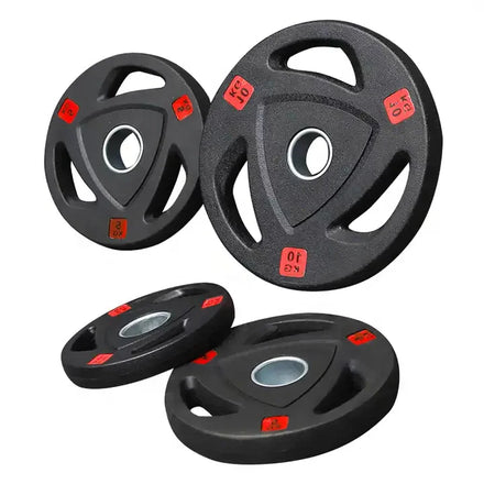 NJ Custom Logo High Strength Barbell Plate Home Rubber Cast Iron Gym 45lb Weight Plates Wholesale
