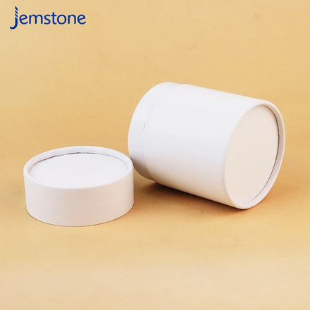 White Cardboard Food Box Packaging Suppliers Coffee Bean Storage Paper Tube Box