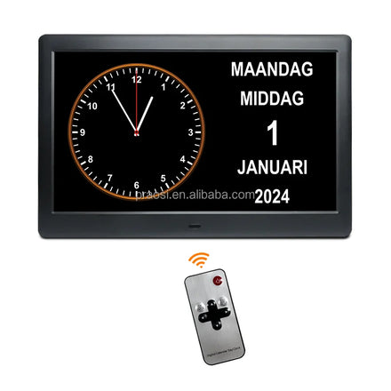 Customized Dementia Digital Clock 10 10.1 With Remote Control Medication Reminders Auto Dimming