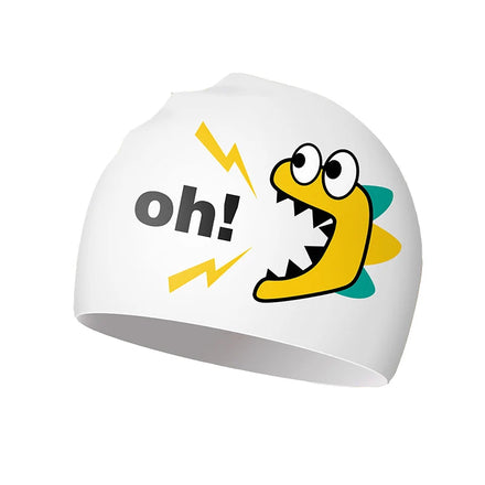 Good and Vivid Printing Silicone Swimming Cap With Customized Logo