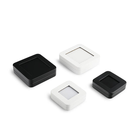 Elevate Your Diamond and Gemstone Display with This Deluxe Wooden Box - Scratch-Resistant - Black/White
