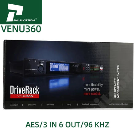 Paulkitson Audio Processor VENU360 Driverack Professional Audio Processor AES 3 in 6 0ut Sound System Audio Processor