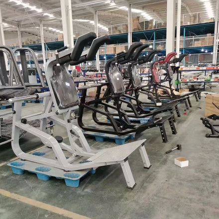 Power Trainer Dezhou Medium Loader Gym Equipment Metal Plate Loaded Squat and Hack Squat Machine
