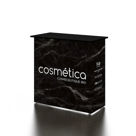 Promotion Table Stand Advertising Events Store Portable Aluminum Fabric Pop up Display Counter