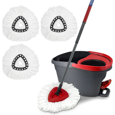 Washable Microfiber Cleaning Mop Replacement Pad Spinning Mop Head Replacement for O-Cedar V Ileda 360 All Corner Deep Cleaning