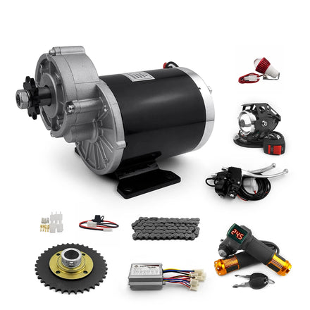 DIY MY1020Z 36V 48V 450W Brush Gear Lithium Battery Twist Electric Tricycle Motor Kit for Adults