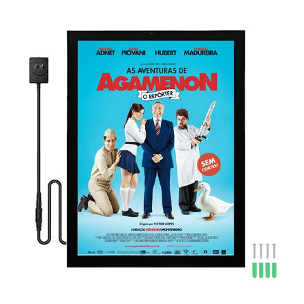 Board Display Led Backlit Light Box Magnetic Ad Video 60 cm Magnetic Box with Led Light