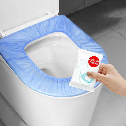 Factory Customized Shared Toilet Cover Pads Portable Folding Flushable Dissolving Travel Hotel Disposable Toilet Cover Seat