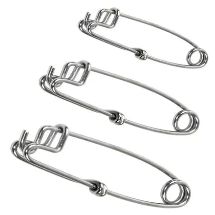 Stainless Steel Longline Snap Clips White 60-125mm Fishing Swivel High Strength Branch Hanger Float Line Strong Fishing