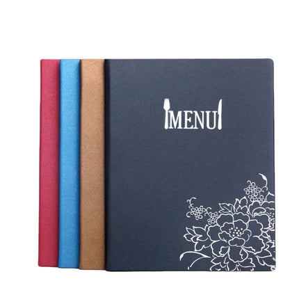 good quality Customized Leather Menu Cover Cafe Bar Restaurant Menu Holder Custom Logo Personalization