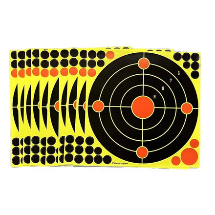 12x12 Splatter Burst Sticker Target Reactive Color-Impact Classic Pattern Sports Shooting Hunting Game Self Adhesive Targets