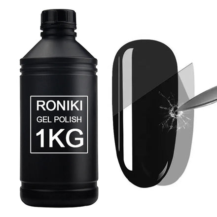 RONIKI Wholesale Professional Non-Toxic Clear Quick Dry No Wipe High Shine Customize Logo Matte Top Coat Gel Nail Polish