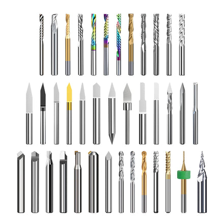 HUHAO Custom 3mm 6.35mm 12.7mm 8/10mm Carbide End Mill CNC Milling Cutting Tools Milling End Mill Cutter Drill Bit