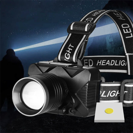Helius Multi-Functional Bright Outdoor Rechargeable Head-Worn Mining Lamp Zoom Fishing Headlamp Led Sensor Headlamp