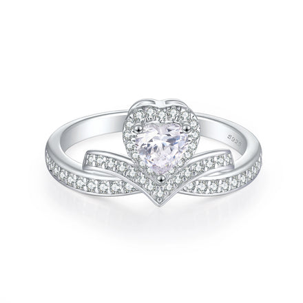Women Eternity Rings Fine Jewellery 3A CZ Wedding Engagement Bling Diamond Ring Pure 925 Sterling Silver Rings