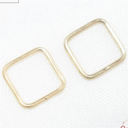 NO Tarnish GF 14K Gold Filled Square Jump Rings Open Closed for Earring Making Jewelry Findings Accessories