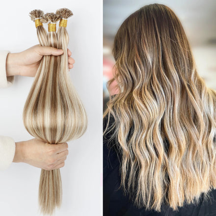 Salon Quality Hot Sell Raw Russian Human Hair k Tips Hair Extensions Double Drawn Pro Bonded Hair
