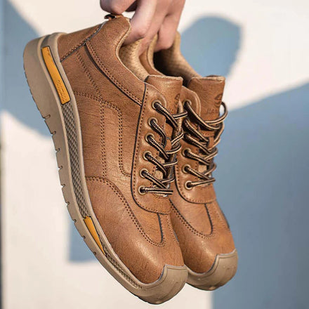 JIANKUN Unisex Men's Safety Shoes Fashionable Steel-Toed Anti-Smashing and Anti-Puncture Composite Insole Work Safety Shoes