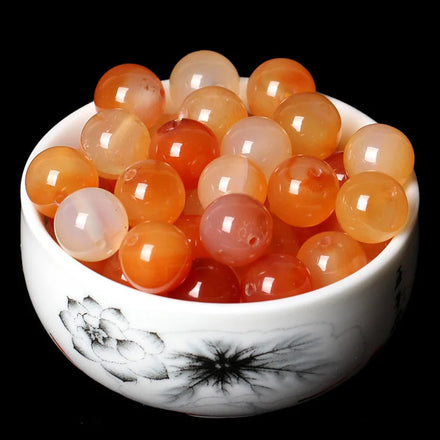 8MM Natural Stone Red Blue White Green Agates Bracelet Healing Crystal Loose Gemstone Accessories Beads for DIY Jewelry Making
