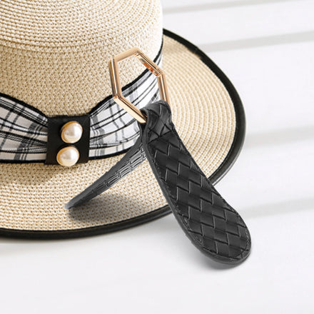 Travel Hat Clip Leather Magnetic Hat Holder for Bag No Crush Cap Clip on Accessory Custom Logo Wholesale OEM Hat Carrier