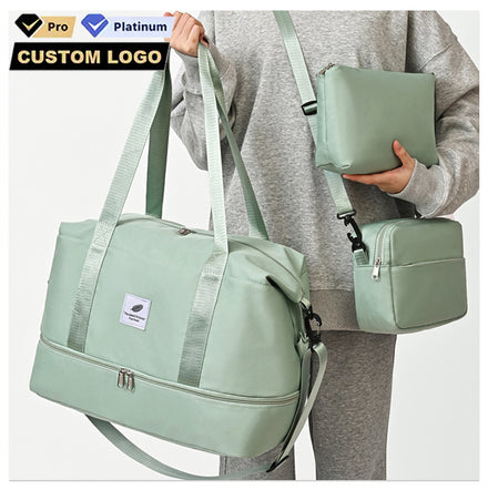 3Pcs/Set Large Capacity Travel Storage Bags Wholesale Clothes Shoes Cosmetic Organizer Bags Sports Gym Fitness Duffle Bag