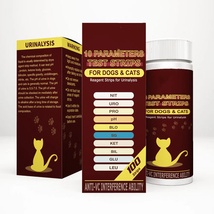One Step Dog Cat Pet Urine Test Strips pH Infection Diabetes Vet 10 Parameter Urine Testing Strips