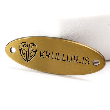 Custom Design logo Tag Clothing Sewing Metal Tag Label for Bag Clothes
