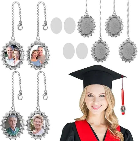 10pcs/lot Blanks Sublimation Graduation Tassel Charm Pendent