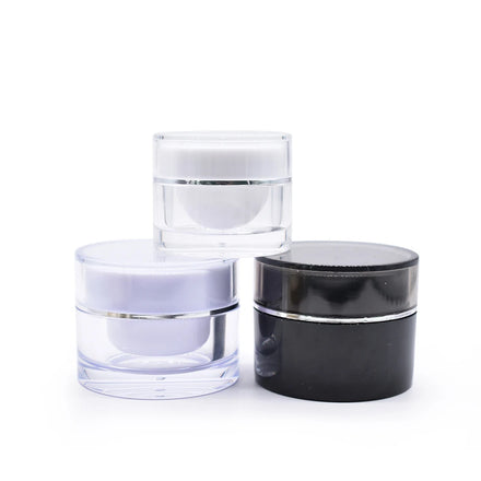 Luxury High-End 5g 10g 15g 30g 50g Acrylic Cream Jars Plastic Bottles Pump Sprayer Screen Printed Surface Targeted Creams Oils