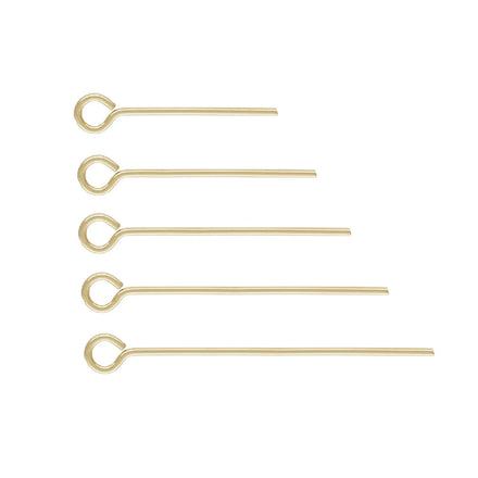 GP Eye Pins 22ga 24ga Gold Filled Eyepin for DIY Permanent Earrings Making Accessories Jewelry Findings