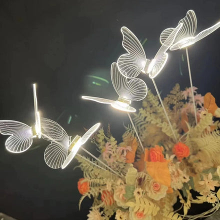 5 Crystal butterfly Road Lead Wedding Stage Scene Decoration Layout Atmosphere Light Wedding Supplies