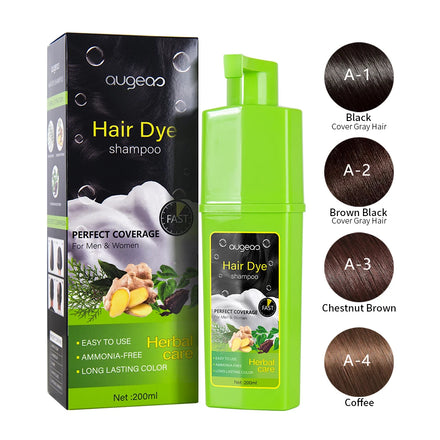 Hair Color Shampoo Plant Bubble Cover Gray White Hair Bubble Hair Dye Shampoo of Black