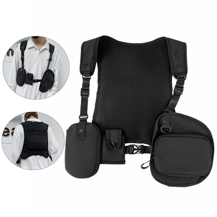 Hot Selling Multi Pocket Vest Backpack Bag Outdoor Sport Running Jogging Multi Functional Tactical Vest Bag