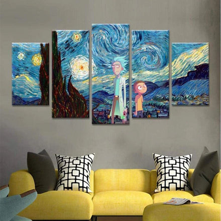 Customized Animal Painting Canvas Wall Art Modern 5 Piece Set for Home Decoration for Living Room or Bedroom