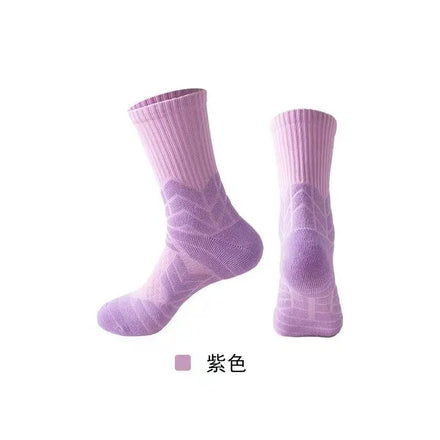 Basketball Socks Sports Crew Socks Compression Crew Socks for Running Hiking Basketball for Men & Women Summer Polyester Knitted