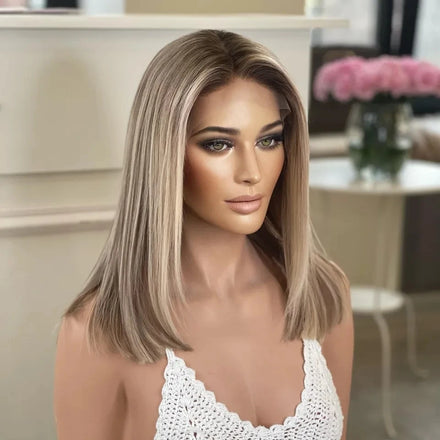 Popularity 613 European Hair Ombre Color Full Lace Wigs Body Wave Transparent HD Lace Remy Human Hair Wig