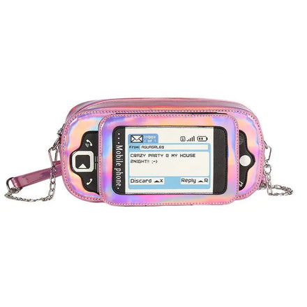 Custom Shape Keyboard Ita Bag Custom Ita Bag Transparent Pu Cute Messenger Ita Bag for Lady and Girls