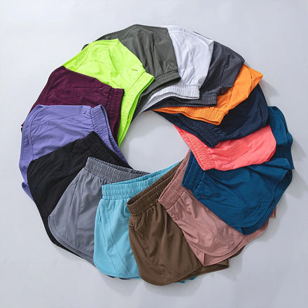 Factory Hot Sale Sport Summer Shorts Double Layer Elastic Quick Dry Sweat Wicking Breathable Yoga Fitness Track Shorts