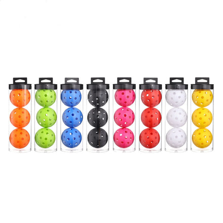 High Quality 40 Holes Outdoor TPE 74MM Diameter Professional USAPA Standard Injection Pickleball 3 Piece/Tube Pickleball Balls