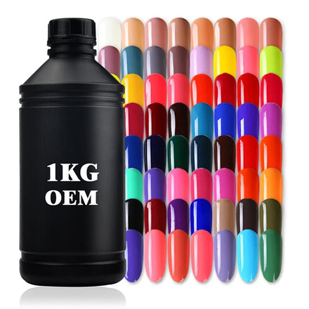 RONIKI MSDS OEM Custom Logo Private Label HEMA Free Gel Nail Polish 1KG Raw Material Non-Toxic Soak Off UV Gel