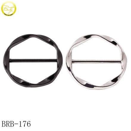 Wholesale T-shirt Decorative Nickel-free Lead Free Metal Ring Buckle Connector Zinc Alloy Swimwear Accessory Backside Pin Clasps